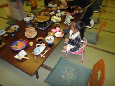 湯村温泉社員旅行、家族付　2012年12月　