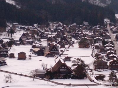 雪の高山と白川郷（2日目白川郷）