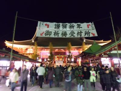 新春の訪問(浅草 浅草寺)