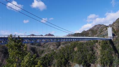 水戸旅行　2-1　常陸太田、竜神大吊橋に到着