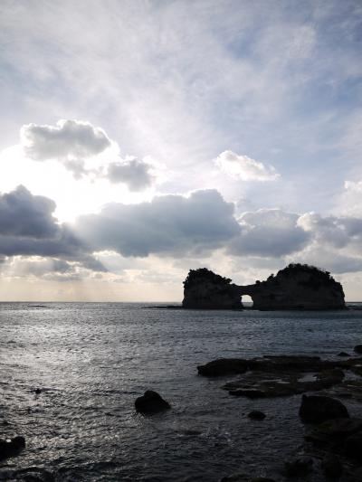 2013初旅 vol.1／円月島／千畳敷／三段壁／風が強過ぎた(((=_=)))ブルブル 