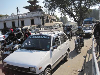 カトマンズの道路事情