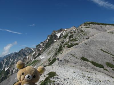 白馬岳2932ｍ降りる旅クマ　白馬大池目指すクマ～