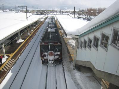 ストーブ列車と喜多方・会津若松を散策