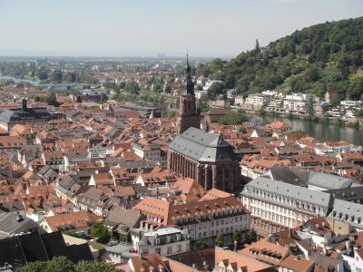 行きあたりばったり、ヨーロッパ周遊一人旅2012　Vol.32　旧市街の美しい景色を望む、ハイデルベルク