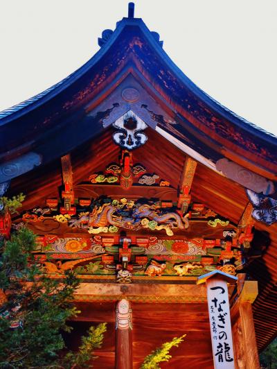 秩父神社　夜祭の前に参拝　☆豪奢な彫刻　つなぎの龍・お元気三猿・鯉の滝登り