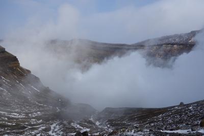 2013　阿蘇山の中岳と大観峰によってみました。