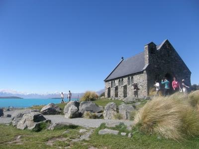 憧れのニュージーランドの世界遺産を歩く・・・②テカポ湖と｢善き羊飼いの教会｣の観光