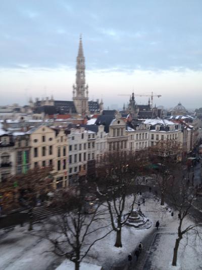 雪のブリュッセル