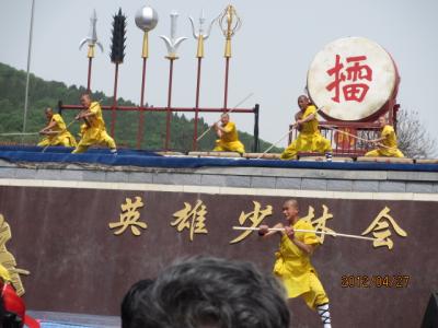 中国・歴史の旅（５０）少林寺拳法実演。