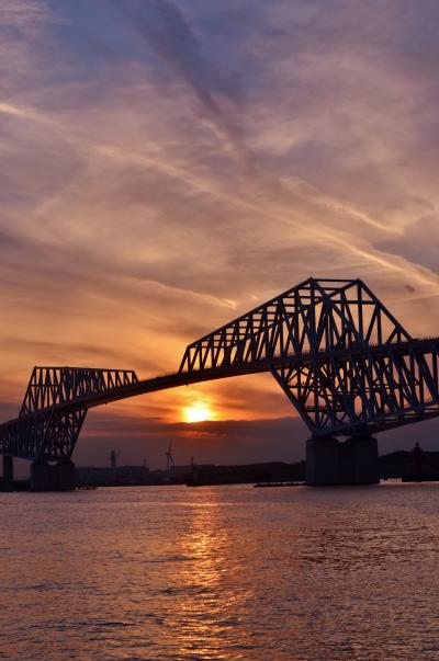 【東京（江東区）】 東京の新名所！  恐竜橋「東京ゲートブリッジ」の夕暮れ