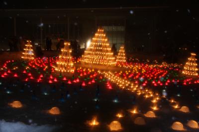 初めて。。。上杉雪灯篭まつり