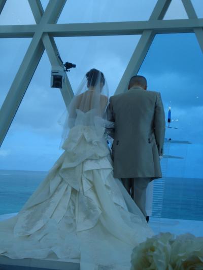 結婚式にて、大宮島（ＧＵＭ）の海は青かった！