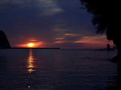 西伊豆・大田子の夕陽　２０１３．０２．０９