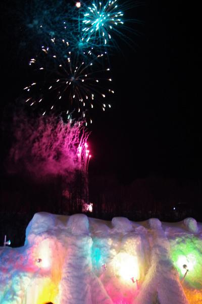 北海道冬祭りの旅2013☆day2　支笏湖氷濤まつり