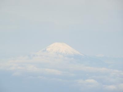 上空に上がっても関東地方は雲の中でした。