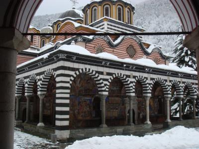 真冬のブルガリア・イスタンブール旅行　２０１３年２月　リラの僧院