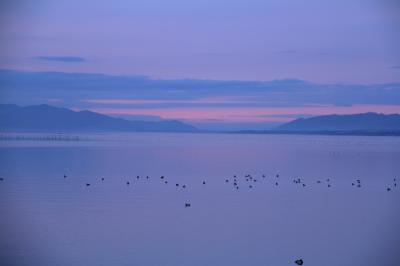 2012年仕事納め 鳥取・島根ロケハン6 島根県松江市 宍道湖の夕日、ホテル一畑の夕食と朝食