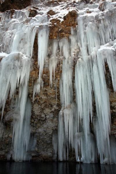 車で長野 ★冬の木曽 御嶽山麓・白川の氷柱群と開田高原 2013