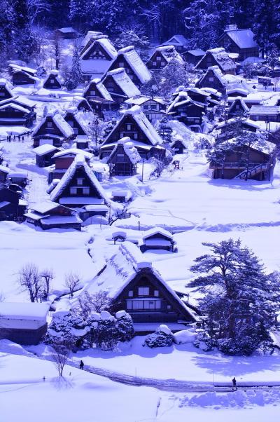 白川郷の雪化粧