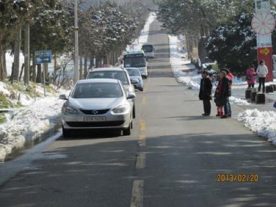 済州のトケビ道路・目の錯覚