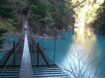 寸又峡　③夢の吊橋