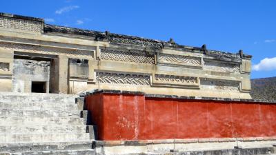 2013メキシコ旅行 (16)　モザイク模様のミトラ遺跡