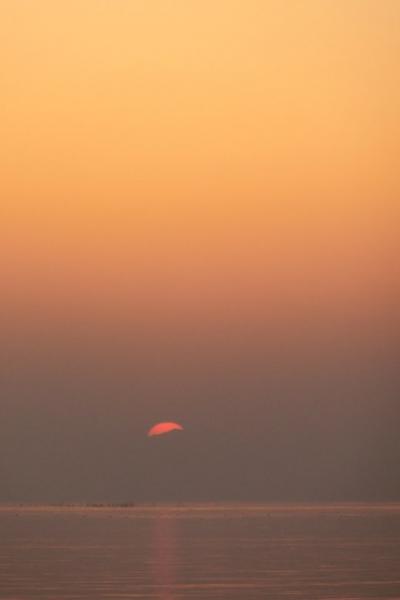 車で滋賀 ★三島池から見る伊吹山 琵琶湖畔の夕陽