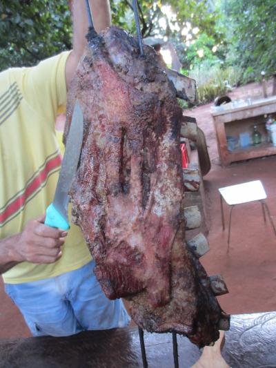 牧場でのシュハスコパーティー