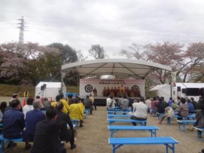 名古屋おもてなし武将隊　小牧山の演舞！！