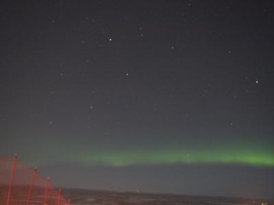 オーロラ見れた！