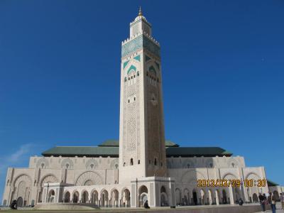 モロッコの世界遺産周遊（１）（カサブランカと夜のマラケシュ）