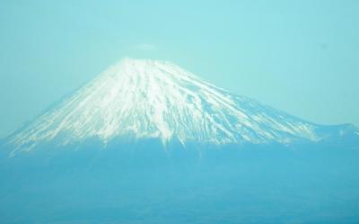 新幹線車窓からの富士山