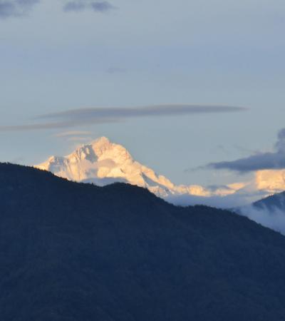マナスルが見えた!!　サランコットの丘より　＜　ネパール旅行　3日目　その5　＞　