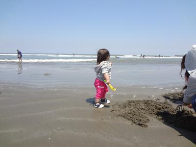 2013年4月：子連れで潮干狩り＠波崎（子供１歳５カ月）
