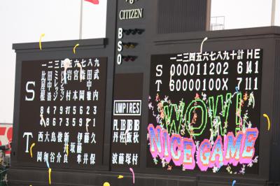 ～甲子園ライトスタンド最後列から見るヤクルト戦～(試写です)