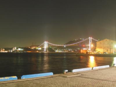 九州レンタカー旅行　一日目　門司港の夜景