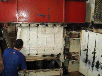 綿花の収穫処理