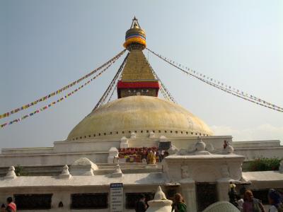 ネパール　世界遺産を見に　「現地ツアーでボダナートへ」