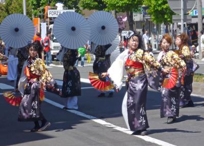 第22回YOSAKOIソーラン祭り（2013年）平岸会場１０（千葉 長友連、リゾンなるこ会飛鳥、大雪風神会、FORZA木更津）