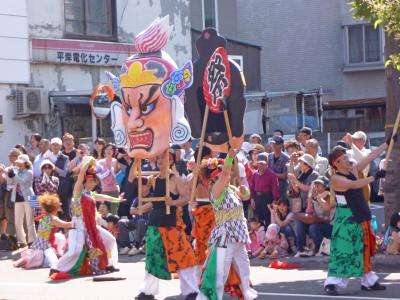 第22回YOSAKOIソーラン祭り（2013年）平岸会場１２（exciting蔵・平岸、薄荷童子、京都チーム「櫻嵐洛」、AOMORI花嵐桜組）