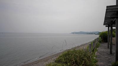 2013.6名古屋TAXIMに，滋賀　湖東三山旅行6終-夕方の琵琶湖畔，帰京