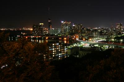 福岡市内で綺麗な夜景を見れる愛宕神社・百道