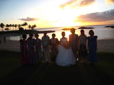 2013.2　コオリナチャペルにて姪の挙式に参加。親戚8人でいざハワイへ。その1：結婚式編