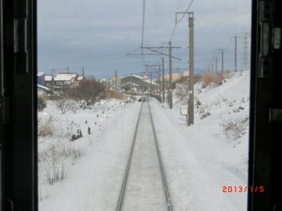 青春18きっぷで行く冬の東尋坊