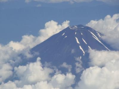 上空からの富士山は何時でも素敵です