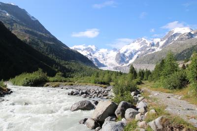 夏のスイス☆５大名峰と絶景列車の旅②♪モルテラッチ氷河・ベル二ナ・ムオタスムラーユ編