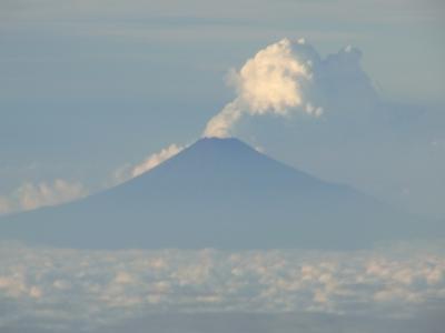 運が良ければ見られる羽田向けルートの富士山は左側窓席です