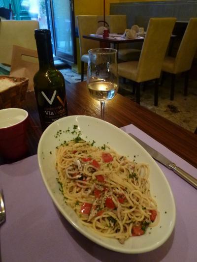 優雅な夏バカンス　イタリア・東リビエラの旅♪　Ｖｏｌ９５（第８日目夜）　☆モンテロッソ・アル・マーレ：ディナーはレストラン「Via Venti」で激うまのイワシパスタを頂く♪