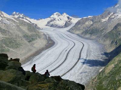 スイスハイキングに来ています５６日目・アレッチ氷河・エッギスホルン 